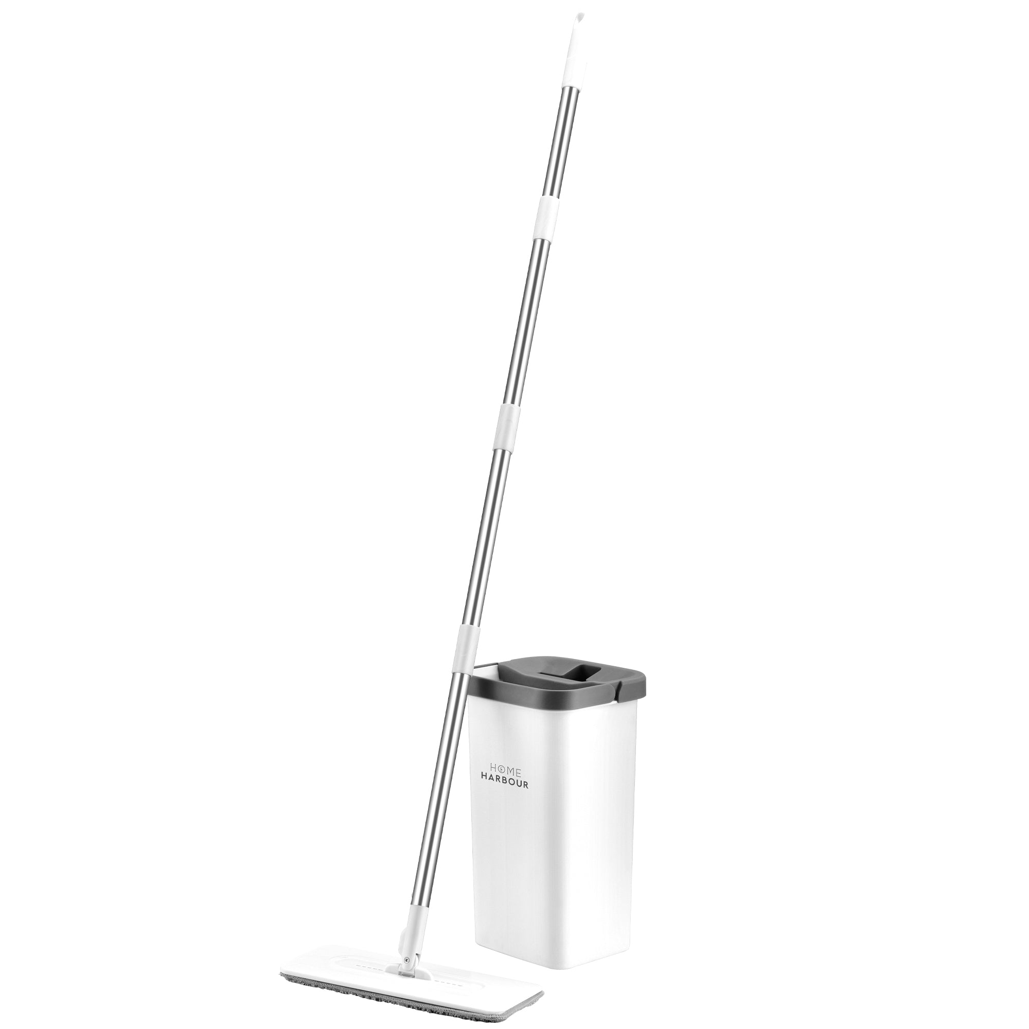 HH2 Max Aqua Press Mop & Bucket Set Dual-Chamber Self-Cleaning Flat Mop by Home Harbour – View 1 UK