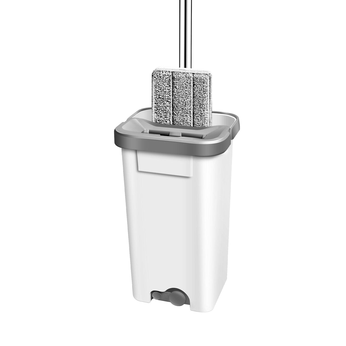 HH2 Max Aqua Press Mop & Bucket Set Dual-Chamber Self-Cleaning Flat Mop by Home Harbour – View 3 UK