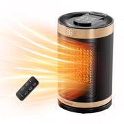 Cozy Heat 1500W Portable Ceramic Space Heater - Energy Efficient with LED Display & 15-45°C Thermostat (Gold) – View 1 UK