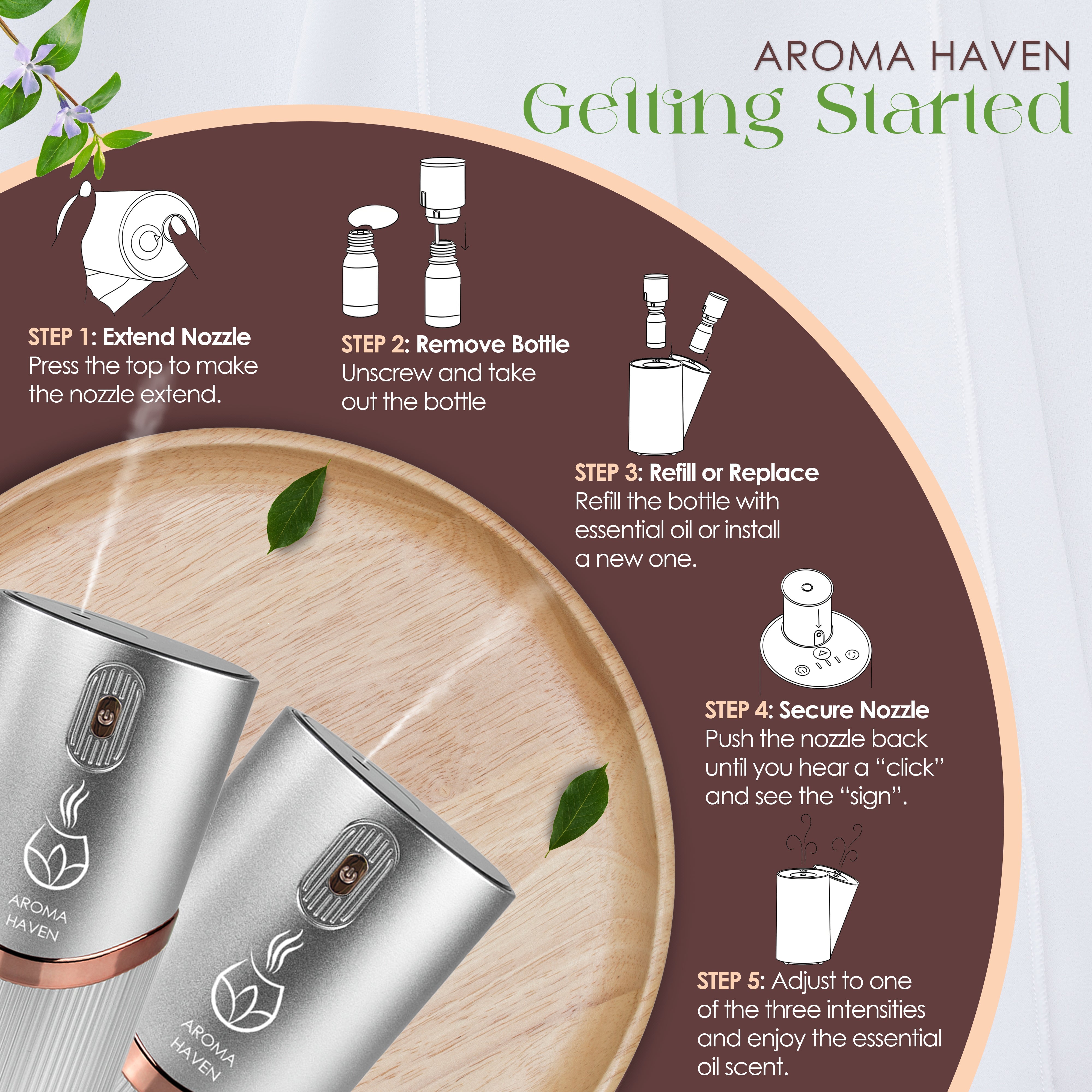 S4 ScentGlide Waterless Diffuser Silver