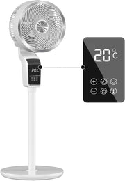 Home Harbour Breeze Motion Standing Fan – Quiet Oscillating Pedestal Fan with Remote Control – UK