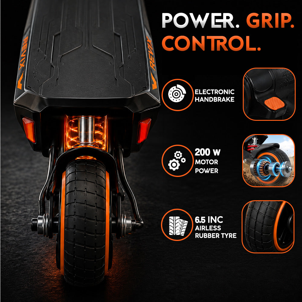 Revix S200 Kids Electric Scooter – 200W, LED Lights & Dual Suspension
