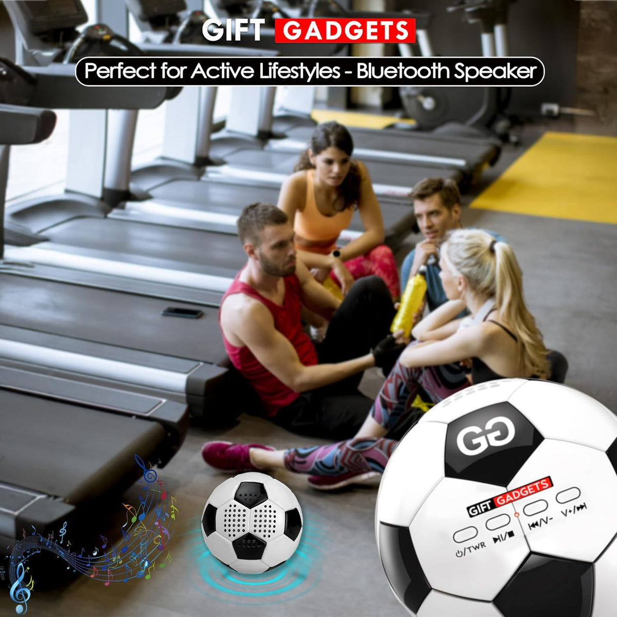 Touchline Pro Football Bluetooth Speaker – Portable 6W Mini Audio – View 5 UK