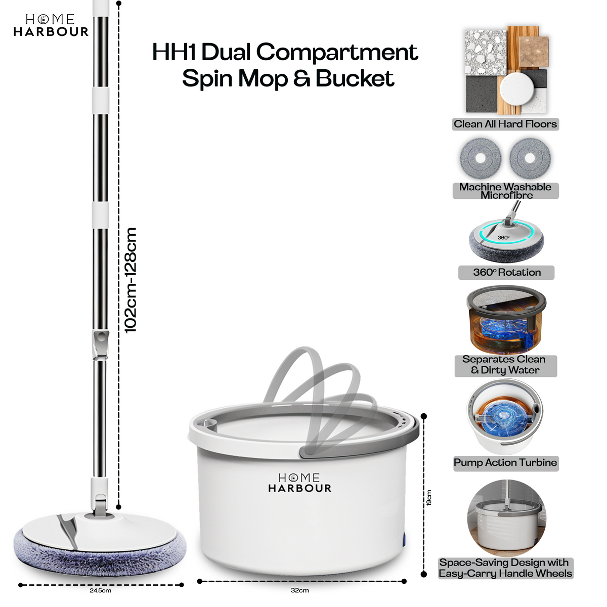 HH1 PINK SPIN MOP – Lifestyle View 2 UK