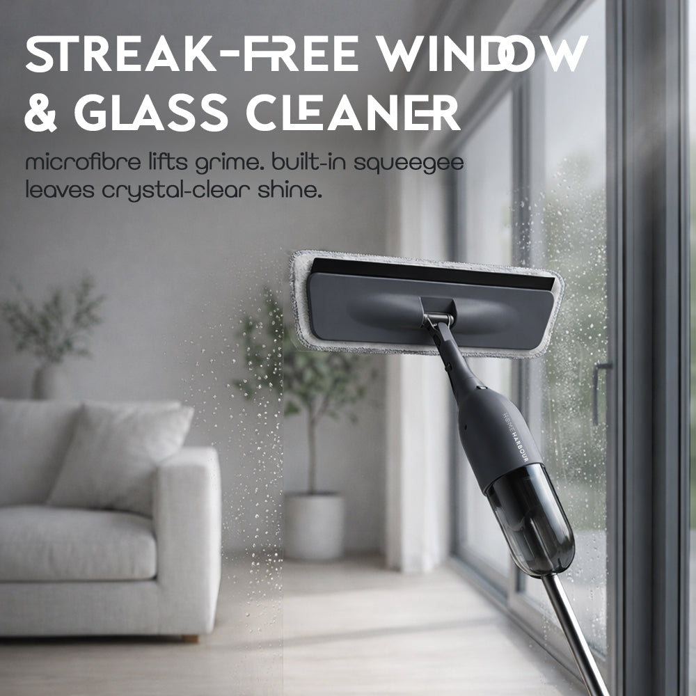 HH3 Pro Mist Mop Kit – 360° Floor Mop with Window Cleaner & Refillable Tank – UK