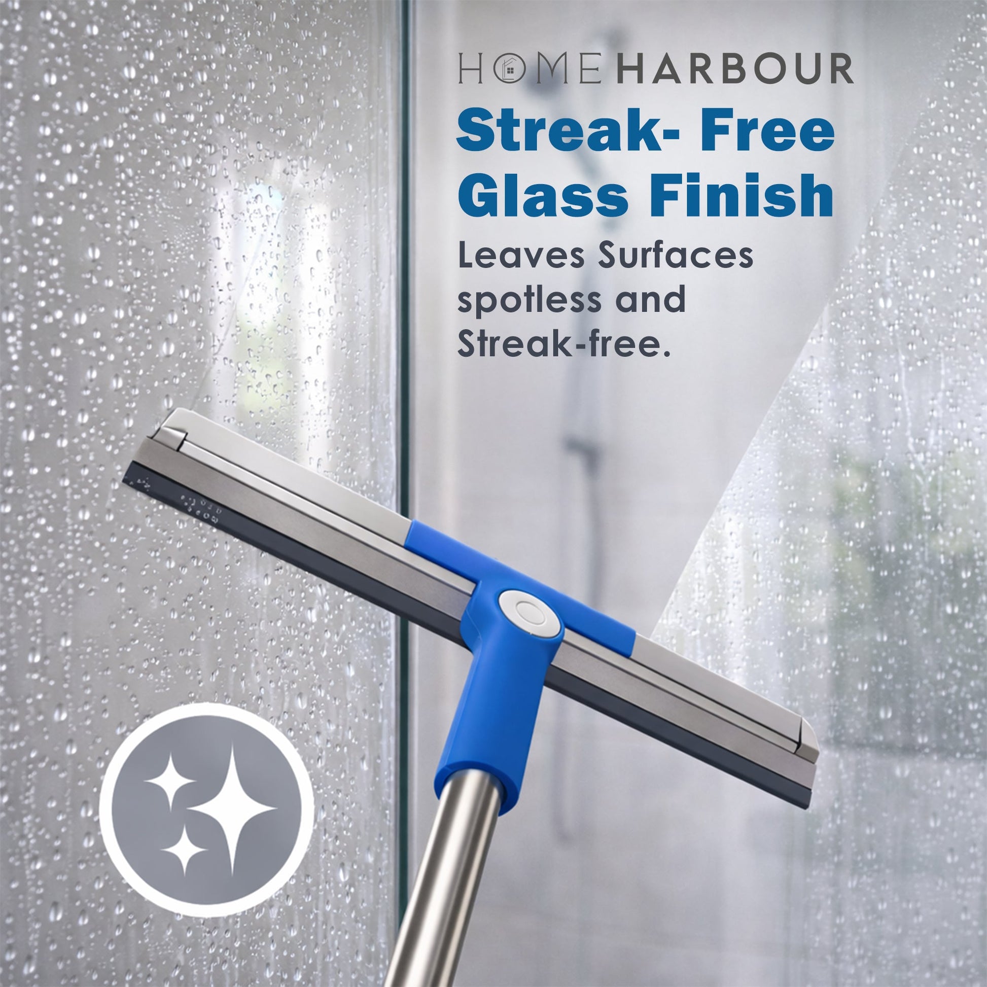 HH5 Telescopic Floor Squeegee & Pet Hair Remover – 50cm Adjustable Broom – Lifestyle UK