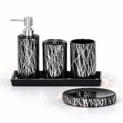 Ceramic Bathroom Accessories Home Harbour Modern Collection – White Background UK
