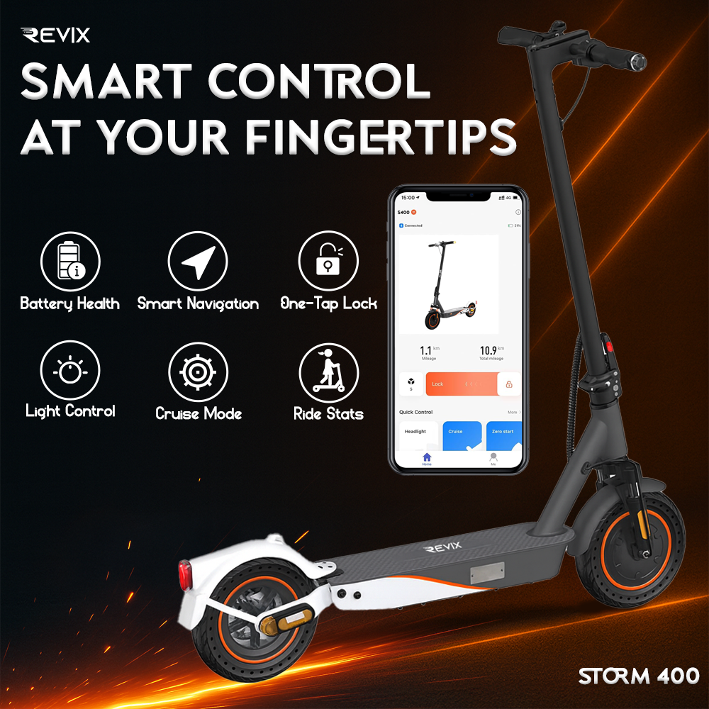 Revix STORM 400 Electric Scooter For Adults | Foldable & App Enabled – product image 5