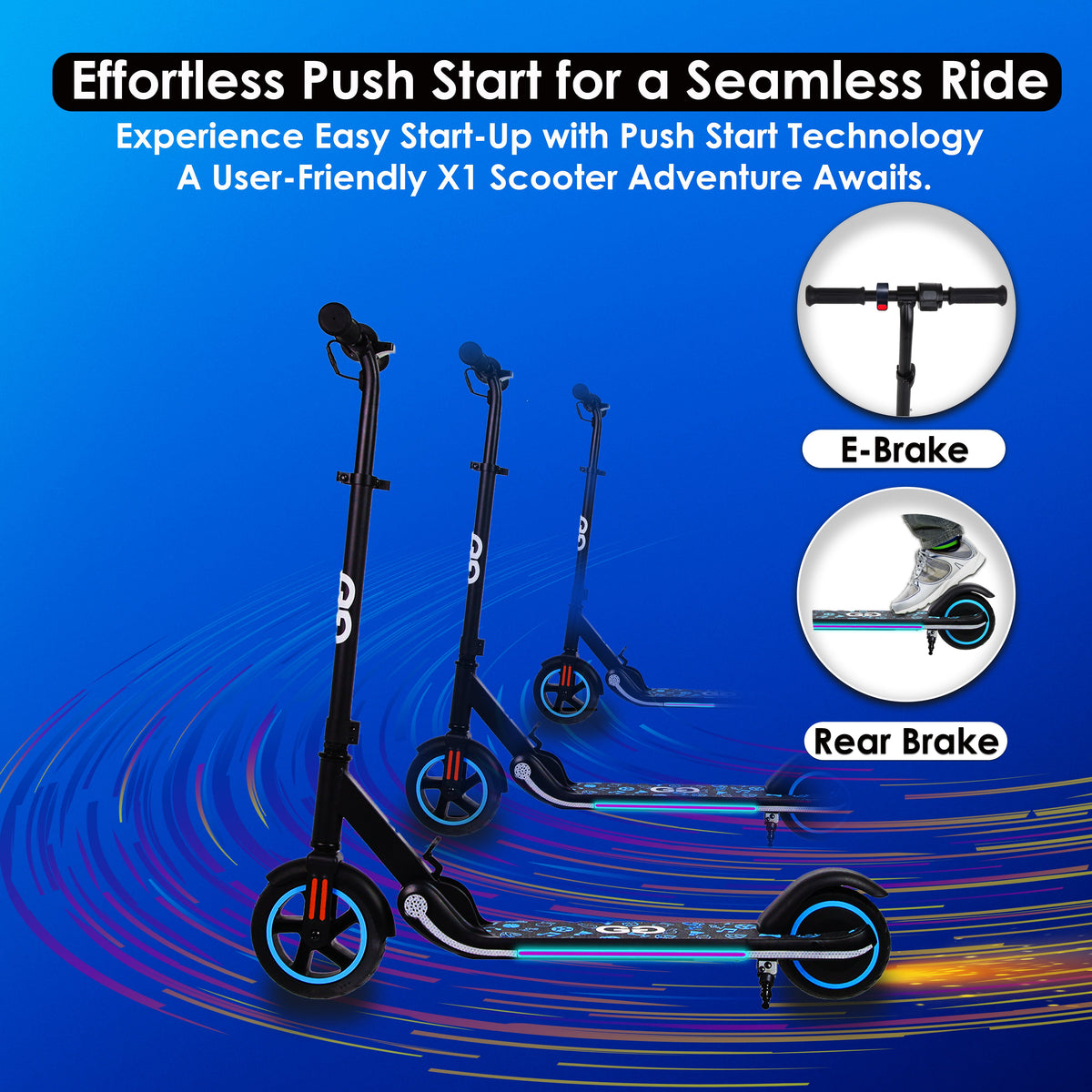 Refurbished - X1 Kids Electric Scooter — 150 W • 3 Speed Modes • Foldable – product image 4