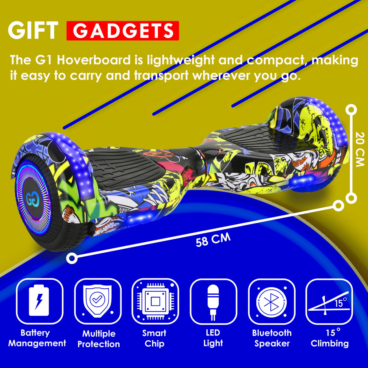 6.5″ Hoverboard RX2 – Aluminium Wheels, Bluetooth – product image 4