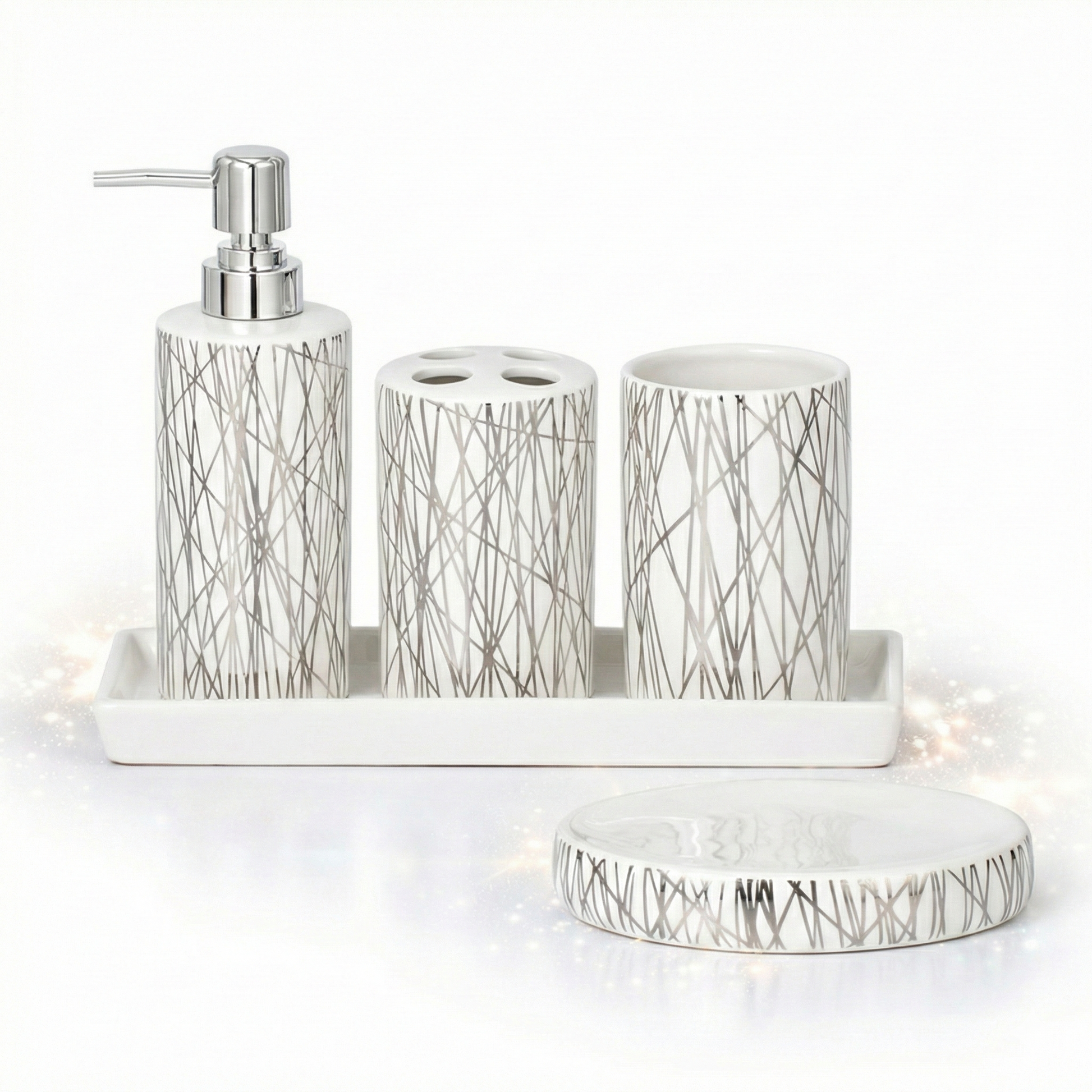 Ceramic Bathroom Accessories Home Harbour Modern Collection – UK