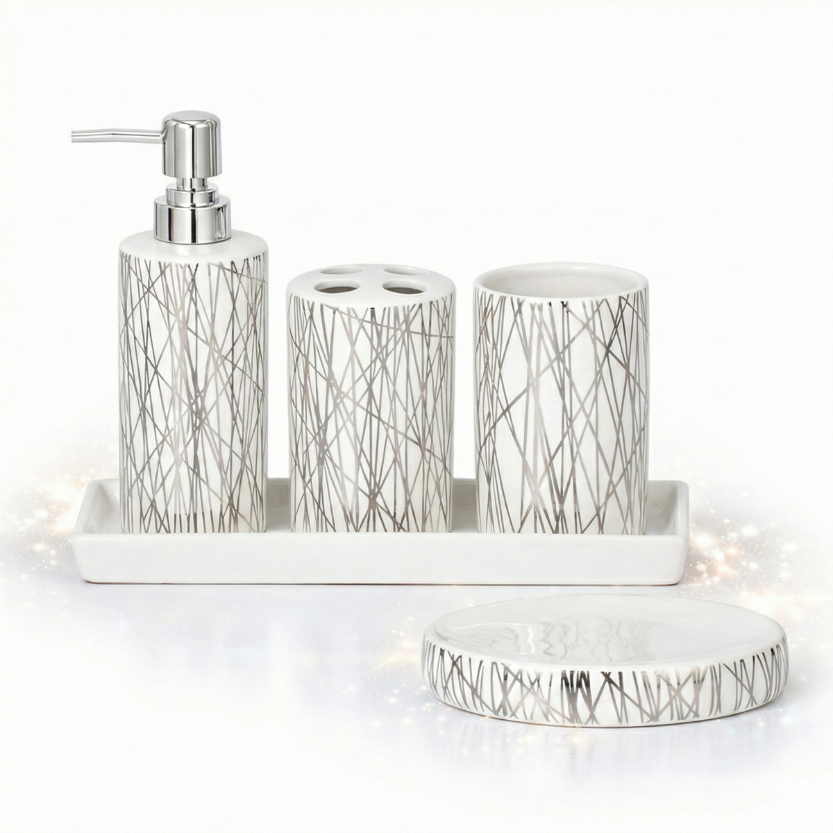 Ceramic Bathroom Accessories Home Harbour Modern Collection – UK